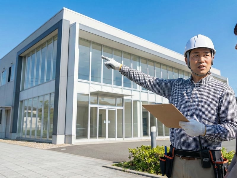 建設現場での作業風景